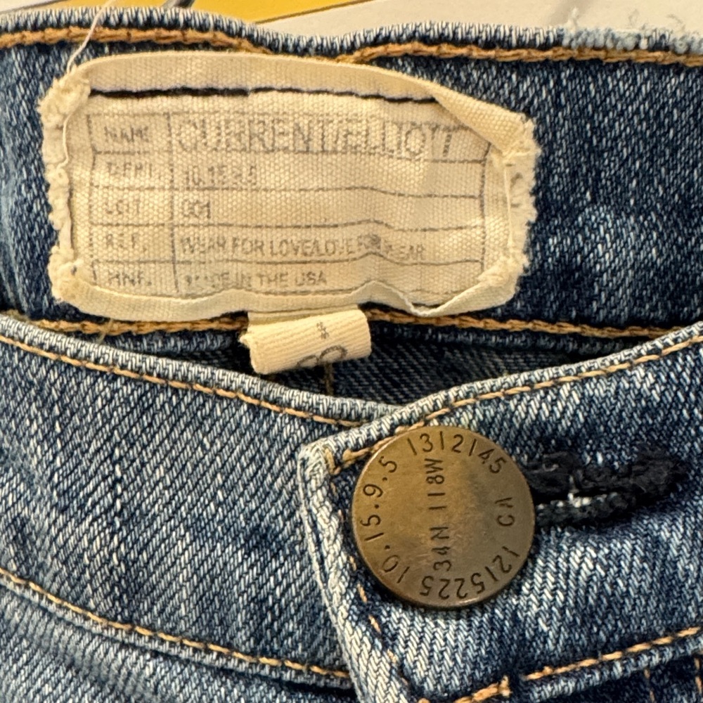 Current/Elliott Jeans The Stiletto Shipwreck Destroy Skinny Jeans 28 - Picture 5 of 10